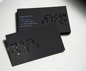 สีเบจนมขาว Letterpress ปรับแต่งบริษัทนามบัตรบัตรสื่อสังคม - Product Image 5