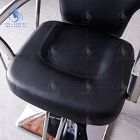 Chaise de barbier professionnelle réglable à 360 degrés avec pompe hydraulique pour salon de beauté