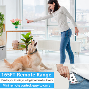 नए कुत्ते ट्रेनर में एक पोर्टेबल रिमोट कंट्रोल 2-इन-1 कुत्ते प्रशिक्षण कॉलर 7 समायोज्य संवेदनशीलता सेटिंग्स के साथ - Product Image 4