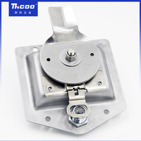Ms858 T poignée en acier inoxydable camion corps boîte à outils serrure panneau loquet poignée pliante Compression camion ute plateau serrure de porte