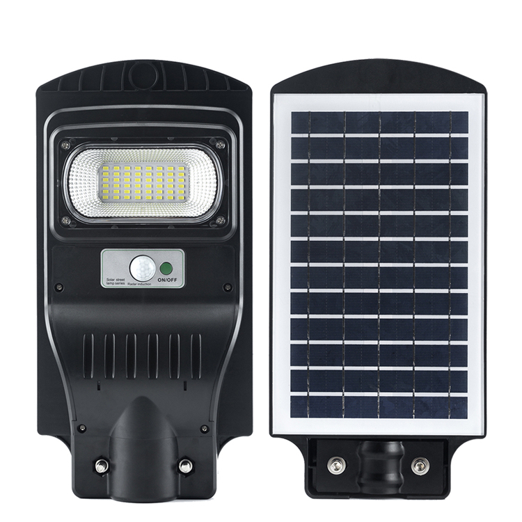 De alta potencia al aire libre de aluminio a prueba de agua todo en uno integrada Smart Sensor Solar Led Luz de calle