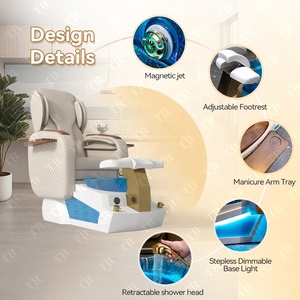 Turri elettrico massaggio piedi Spa Pedicure sedia <span class=keywords><strong>salone</strong></span> <span class=keywords><strong>salone</strong></span> poltrona con vetro senza impianto idraulico Fauteuil De Pedicure - Product Image 5