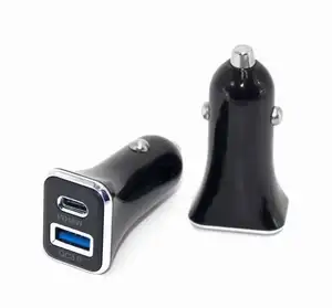 Type C USB High Quality 12 W 18 W Pd Dual Port Phone Car Charger Dual Port