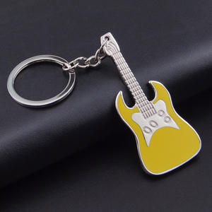 Porte-clés de guitare de simulation Idées cadeaux créatives Mini porte-clés de voiture de guitare électrique - Product Image 1