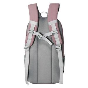 SENDA Mochila Unisex Ligera de Nailon Gris Claro con Marco Interno, Diseño Normcore/Minimalista con Patrón de Caracteres, Duradera, Portátil, con Cierre, 20-37L - Product Image 5