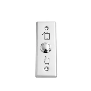 Stainless Steel Push Exit Button For Narrow Edge Door on off Push Release Exit Switch