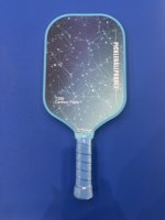 Raquette de pickleball en fibre de carbone intégrale T300 avec bordure colorée en nid d'abeille, livraison rapide, OEM, 16 mm, prix d'usine, approuvée USAPA