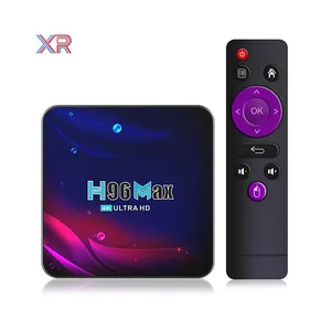 Nouveau Xnxx Tv Box Fabricants H96 Max V11 Dual Wifi 4.0 DDR3 4GB Smart Android 11 TV Box 4K Décodeur