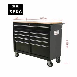 Heavy Duty Metal Multifunctional 4-Wheel Rolling <b>Tool</b> Cart with Drawers for Salon Industrial and Workshop Storage Use - Product Image 1