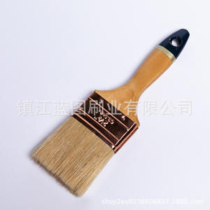 Brocha plana para pintar con mango de madera y cerdas de cerdo de 2 1/2 pulgadas, origen Zhenjiang - Product Image 2