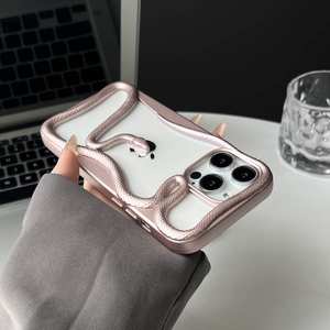 Sıcak satış mat şeffaf telefon iPhone için kılıf 17 16 15 Pro Max 14 13 12 11 elektrolizle arka kapak iPhone 15 için Pro Max - Product Image 2