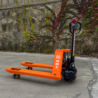 Transpalette Électrique Complet 2000kg avec Batterie Lithium, Transpalette Manuel à Batterie avec Poignée Intelligente à Charge Rapide pour Entrepôt