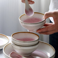 Assiette à pâtes et bol à riz OMK Creative Cream Style Vintage en céramique, fabriquée au four, écologique, compatible micro-ondes, haut de gamme, pour cuisine occidentale