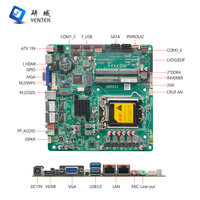 Placa Base Personalizada Intel Z390 LGA 1151 para Procesador I3 I5 I7, DDR3, MSATA, VGA, HD, LVDS, LAN, 6 RS232, 485 COM, Mini ITX para Escritorio