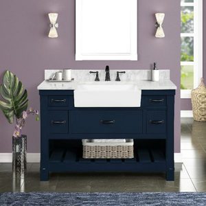 Repuestos Gratis, Mueble de Baño Azul Marino Estilo Americano Vietnamita - Product Image 1