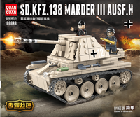 608 adet 100083 WW2 askeri alman gelincik tankı modeli yapı taşı silah ordu asker tuğla setleri çocuk oyuncakları