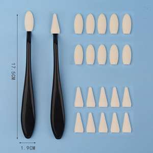 23867 ensemble de couteaux à croquis en plastique 2pc couteaux et 20pc éponges point culminant détail stylo à frotter dessin couteau à frotter pochoirs - Product Image 6