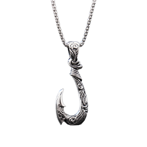 Collar con Colgante Vintage <span class=keywords><strong>de</strong></span> Acero Inoxidable para Hombre, Caballo Occidental, Unicornio Gótico, Pegaso, Gancho <span class=keywords><strong>de</strong></span> Pesca Maorí, Joyería Punk al por Mayor - Product Image 1