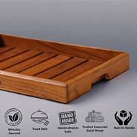 Plateau en bois jetable à motif uni moderne pour usage domestique et commercial, forme irrégulière