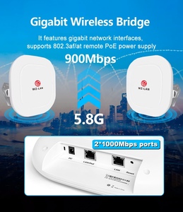 WZ-LAN 5.8G 900M Buiten 10Km Lange Afstand Toegangspunt Tot Punt Draadloze Brug Met Ip65 Weerbestendige En 17dbi Antenne - Product Image 4