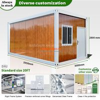 Offre Spéciale : Atelier préfabriqué temporaire en conteneur de 20 pieds, fabrication chinoise, emballage plat, économique, pour mini-maison