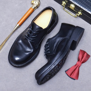 Zapatos de Hombre de Lujo Ligero, Hechos a Mano con Suela de Goma Genuina y Construcción Goodyear Welted, Estilo Británico, Punta Redonda, Sin Cordones, Cosidos, para Otoño - Product Image 5