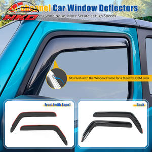 Déflecteurs de vitres encastrés pour Jeep Wrangler 18-25 2 portes et Gladiator 20-25 - Product Image 2