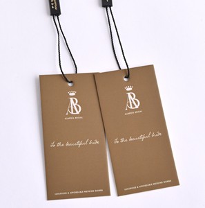 Tùy chỉnh thương hiệu dập nổi logo thân thiện với môi giấy may áo sơ mi quần đu treo <span class=keywords><strong>tag</strong></span> - Product Image 2