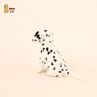 Kawaii Dalmatiner Hunde puppe Weiches Plüsch tier in PP-Baumwoll form Velboa und Stoff kissen mit Kunststoff und Filz material