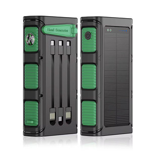 Banque d'alimentation solaire d'urgence <span class=keywords><strong>pour</strong></span> l'extérieur, <span class=keywords><strong>dynamo</strong></span> manuelle <span class=keywords><strong>portable</strong></span>, chargeur USB à manivelle, banque d'alimentation - Product Image 4