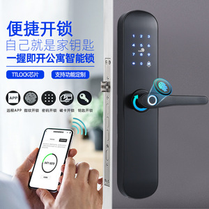 Wenxun <b>Smart</b> Door <b>Lock</b> S011M Fingerprint Password <b>Lock</b> For Apartment Wooden Doors - Product Image 1