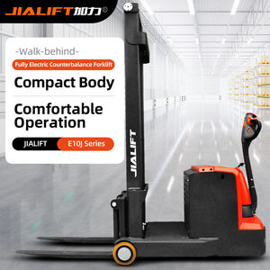 โรงงานเจียลิฟท์ ผลิตตามมาตรฐาน OEM รุ่น E1030J รถยกพาเลทไฟฟ้าแบบถ่วงน้ำหนัก 1 ตัน พร้อมแบตเตอรี่ตะกั่ว-กรด ประสิทธิภาพสูง ประหยัดพลังงาน - Product Image 5