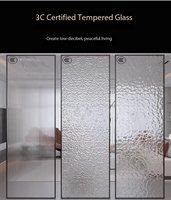 Porte d'entrée robuste en acier et aluminium avec verre trempé, design moderne, finition anti-effraction, portes doubles pour villa et supermarché