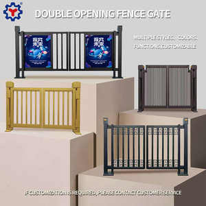 Patrón personalizado LOGO Comunidad Columpio automático Paso seguro Puerta doble Acceso peatonal inteligente Publicidad Puerta Enterence / Exit - Product Image 5