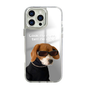 Thời trang gương chống thả điện thoại Trường hợp với Doggy cụm từ hài hước, thích hợp cho <span class=keywords><strong>iPhone</strong></span> 16 15 14 - Product Image 2