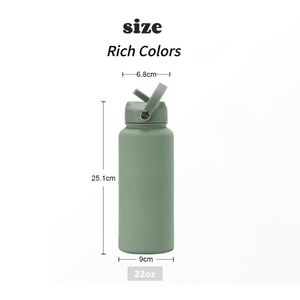 Bouteille d'eau isotherme en acier inoxydable écologique de 1000 ml, sans BPA, anti-fuite, isolation thermique 12-24h, logo personnalisé - Product Image 6