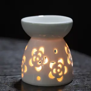 Vela aquecedor de óleo personalizado, fragrância, vela de cerâmica, suporte de vela