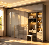 Armoire en bois haut de gamme, réglable, durable, écologique, grand format, design moderne, pour chambre à coucher, montage facile, qualité supérieure