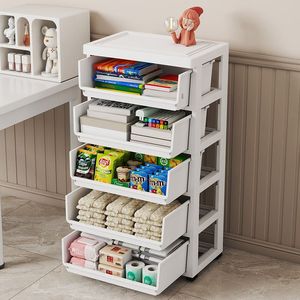 Gabinete de almacenamiento de ropa interior con marco hueco, armario de plástico para mesita de noche, armario para bebé - Product Image 3