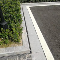 Grille de drainage linéaire portable en acier inoxydable 304 pour le drainage routier et l'aménagement urbain, construction en acier soudé