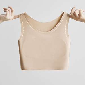 Soutien-gorge mince confortable respirant tricoté de style quotidien sans trace naturel tombant tasse push-up résistant à la transpiration - Product Image 3