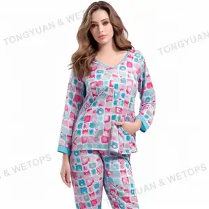 Women NIGHT DRESS Baju Tidur Wanita Baju Tidur Perempuan Pyjamas