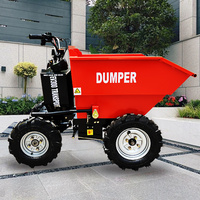 Zhongtuo Mini dumper à piles capacité de 500kg 4x4 roues motrices 0.5Ton charge nominale attachement de seau petit chargeur de camion à benne basculante