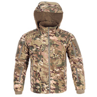 Veste décontractée coupe-vent pour homme, durable, à capuche, imprimé camouflage jungle, pour le camping et la randonnée