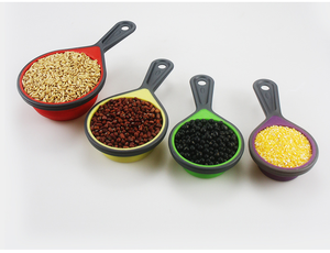 Ensemble de 4 tasses et cuillères à mesurer en silicone, pliables, pour la pâtisserie - Product Image 3