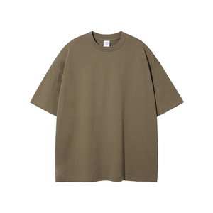 Tshirt oversize personalizzata per gli uomini produttori di abbigliamento in cotone bianco - Product Image 1