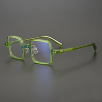 Monture carrée lunettes classiques CNC Machine dame modèle fabricants mode acétate lunettes montures optiques