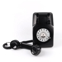 Téléphone rétro décoratif à cordon, livre d'or audio, téléphone vintage, téléphone classique pour livre d'or audio pour mariage