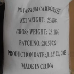 Potassium Carbonate White Crystalline Powder 99.5% Content 584-08-7