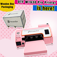 Vente flash Imprimante DTF Bbtransfer A3 taille M1630pro rose, nouvelle imprimante à jet d'encre avec tête d'impression pigmentée F1080/XP600 (four + ordinateur portable)